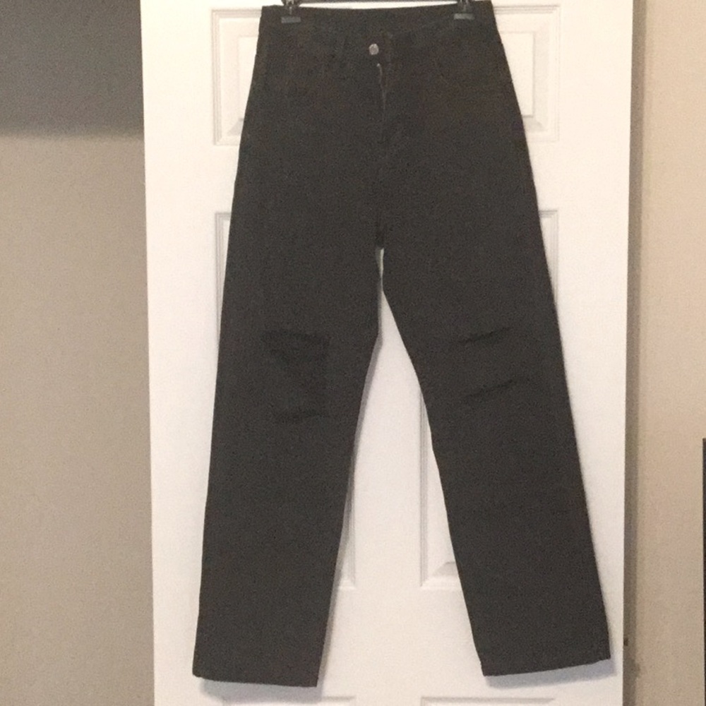 High Waisted Ripped Baggy Jeans